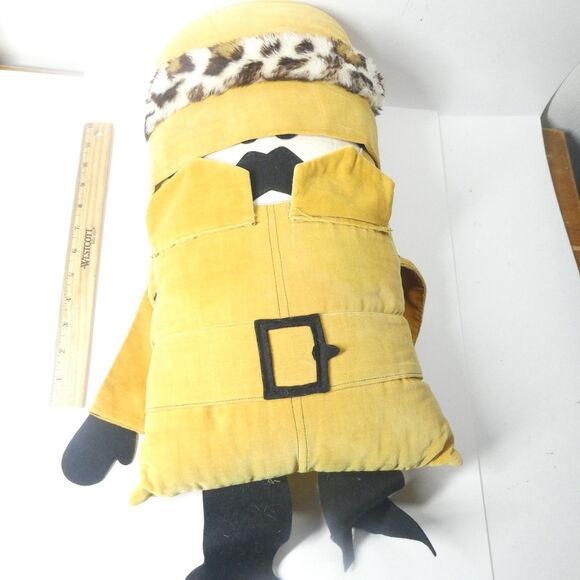 Brentwood Originals Pillow Gang Plush Character Vtg 1960s Retro Mustache Yellow - Picture 8 of 13